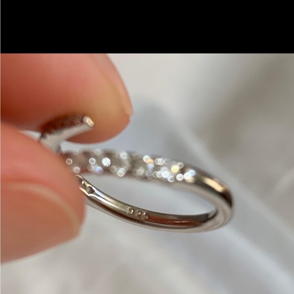 Neiman Marcus 14kt Gold Plated Eternity Ring - Picture 2 of 4